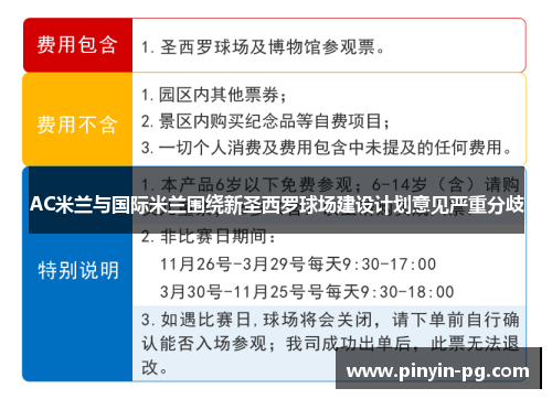 AC米兰与国际米兰围绕新圣西罗球场建设计划意见严重分歧